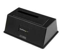StarTech Base de 1 Bahía USB 3.0 SATA HDD/SSD 2,5/3,5, 5Gbps (SDOCKU33BV) | Base de conexión de una bahía para discos duros HDD y SSD, Sin herramientas, Intercambio en caliente