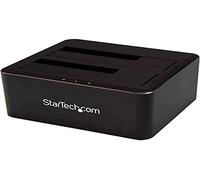 StarTech.com Docking Station USB 3.0 de 2 Bahías SATA de 2,5 o 3,5 Pulgadas para SSD o Disco Duro Base de Conexión para Unidades de Disco