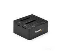 StarTech.com Docking Station de 2 Bahías USB 3.0 a SATA - Base de Acoplamiento USB de Discos Duros SSD SATA I/II/III de 2,5/3,5" - de Intercambio en Caliente - Carga Superior