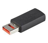 StarTech Bloqueador de Datos USB-A Carga Segura M/H 12W (USBSCHAAMF) | Diseño de solo carga sin pines de datos, Bloquea robo y fuga de información