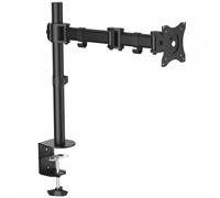 StarTech Brazo para Monitor de Escritorio 34in, 8kg, Negro (ARMPIVOTB) | Abrazadera de escritorio y ojal, Altura ajustable, Compatible con pantallas ultraanchas 21:9