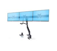 StarTech Brazo Sobremesa Triple Monitor 27in, VESA (3M1A3SG-MONITOR-ARM) | Soporte para tres monitores, Travesaño ajustable, Abrazadera en C o grommet