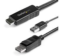 StarTech Adaptador HDMI a DisplayPort 4K 30Hz Conversor activo 3m