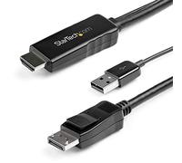 StarTech Adaptador HDMI a DisplayPort 4K 30Hz Conversor activo 3m