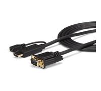 StarTech Cable Activo HDMI a VGA de 1,8m, 1920x1200, 1080p (HD2VGAMM6) | Conexión directa sin adaptadores adicionales, Reduce el desorden de cables