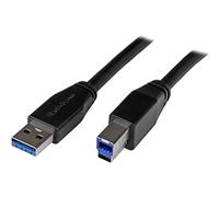 StarTech Cable Activo USB 3.0 5Gbps USB-A a USB-B M/M 10m (USB3SAB10M) | Señal reajustada automáticamente para alcanzar hasta 10 metros