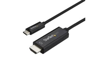 StarTech Cable Adaptador de 2m USB-C a HDMI 4K 60Hz - Negro - Cable USB Tipo C a HDMI - Cable Conversor de Vídeo USBC Cree una estación de trabajo sin