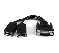 Startech Dms-59 To Dual Displayport Cable 20 Cm One Size Black