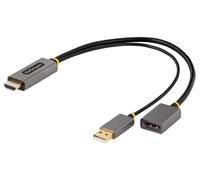 STARTECH Cable Adaptador HDMI a DisplayPort con Alimentación USB