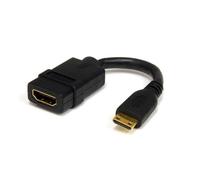 StarTech Cable Adaptador HDMI de alta velocidad de 12cm - HDMI a Mini HDMI Conecte sus dispositivos portátiles equipados con Mini HDMI®, tales como cámaras