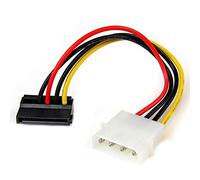 StarTech Adaptador alimentación SATA LP4 – 15 cm, 15 pines a Molex 4 pines (ángulo izquierdo)