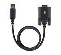 StarTech.com Cable Adaptador USB a Serie de Módem Nulo de 2m - FTDI RS232 - Tornillos DB9 Intercambiables - Win/Mac/Linux