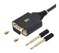 StarTech.com Cable Adaptador USB a Serie de Módem Nulo de 2m - FTDI RS232 - Tornillos DB9 Intercambiables - Win/Mac/Linux