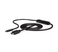 StarTech Cable Adaptador USB-C a HDMI 1m, 4K 30Hz, Reversible, Negro | Adaptador y cable en uno, Compatible con USB 3.2 Tipo C y Modo Alt de DP, Retrocompatible con 1080p
