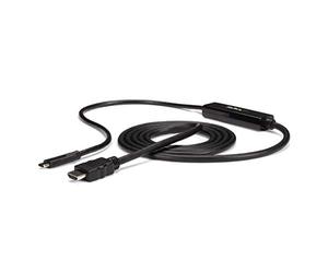StarTech Cable Adaptador USB-C a HDMI 1m, 4K 30Hz, Reversible, Negro | Adaptador y cable en uno, Compatible con USB 3.2 Tipo C y Modo Alt de DP, Retrocompatible con 1080p