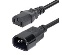 StarTech.com - Cable de Extensión de Alimentación C14 a C13 4,5m - Cable de Alimentación C14 a C13 para PDU - Cable Alargador de