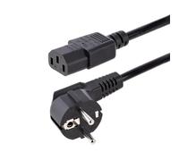 StarTech.com Cable de 2m de Alimentación para Ordenador, 18AWG, EU Schuko a C13, 10A 250V, Negro, Cable de Repuesto, Cable de Corriente para PC, Cable para Monitor, UL, Cable para Europa