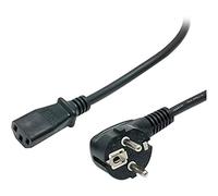 StarTech.com Cable de 2m de Alimentación para Ordenador, 18AWG, EU Schuko a C13, 10A 250V, Negro, Cable de Repuesto, Cable de Corriente para PC, Cable para Monitor, UL, Cable para Europa