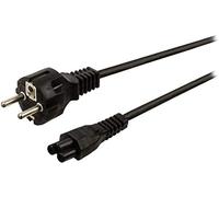 StarTech Cable Alimentacion Portatil 2m, UE a C5, Negro (PXTNB3SEU2M) | Cable trebol Mickey Mouse para Europa, Cargador de portatil, Certificado UL