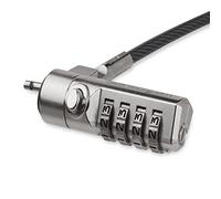StarTech Cable Antirrobo de 2m, Candado de 4 Dígitos, K-Slot, Acero | Combinación Reconfigurable, 10.000 Combinaciones, Sin Llave, Bisagra Giratoria