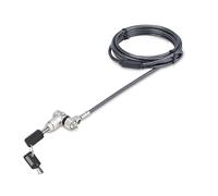 StarTech Cable Antirrobo Universal 3 en 1 para Portátil, 2m, con Candado | Opción de llave maestra bajo pedido, Acero al carbono, Resiste 61, 2kg