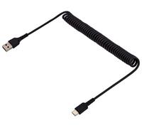 STARTECH Cable Coiled USB-A a USB-C Resistente, 1m