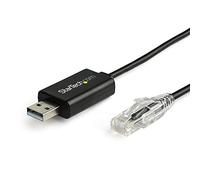 StarTech – Cable Rollover para consola Cisco – USB a RJ45 – 1,8 m – Negro