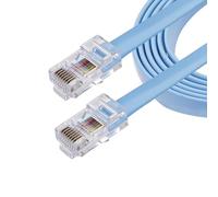 StarTech Cable Consola Rollover Cisco RJ45 M/M 1,8m, Azul (ROLLOVERMM6) | Cableado rollover para consola Cisco, Conectores RJ45 macho a macho