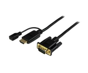 StarTech Cable de 1,8m Conversor Activo HDMI a VGA - Adaptador 1920x1200 1080p Ahora puede ahorrarse el uso de varios adaptadores, gracias a la conexión