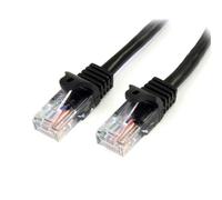 StarTech Cable de 1m Negro de Red Fast Ethernet Cat5e RJ45 sin Enganche - Cable Patch Snagless Realice conexiones Fast Ethernet utilizando este cable Cat5e de