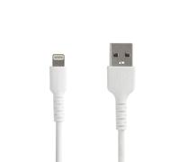 StarTech Cable de 2m USB a Lightning - Certificado MFi - Blanco Cargue y sincronice sus dispositivos móviles Lightning con un cable duradero diseñado para uso