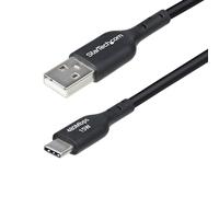 StarTech Cable de carga USB-A a USB-C USB2AC2MNC 2 m - Carga rápida 3A USB 2.0 TPE Negro