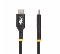 StarTech.com - Cable de Carga USB-C de 2m - Cable USB Tipo C - Certificación USB-IF - PD de 240W EPR - Cable USB 2.0 USB-C de Ca