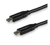 StarTech Cable USB-C Macho a Macho 3 m PD 5A USB 2.0 Negro