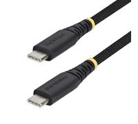 StarTech.com Cable de Carga USB-C Trenzado de 3m - Cable Cargador USB Tipo C para Portátil - Trenzado de Nailon TPE - USB 2.0 - PD 60W 3A