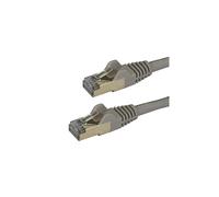 StarTech Cable de conexión CAT6a - 7,5 m - Sin gancho - Cable patch RJ45 - Gris
