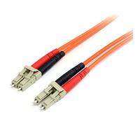 StarTech Cable de Fibra Multimodo OM1 1m, LC a LC, 62,5/125 (FIBLCLC1) | Cable Patch de Red, Recubrimiento LSZH, Inmune a Interferencias Eléctricas