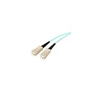 StarTech Cable de fibra multimodo OM3 50/125 LSZH Aqua LC-SC Duplex 2 m (A50FBLCSC2)