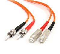 StarTech Cable de Fibra Óptica Patch Multimodo 62,5/125 Dúplex ST a SC de 2m - Naranja Enlace de alto rendimiento entre dispositivos de red de fibra