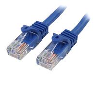 StarTech Cable de red 45PAT50CMBL Cat5e 0,5 m RJ45 Ethernet sin enganches Azul