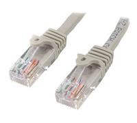 StarTech Cable de Red Cat5e Ethernet RJ45 PoE, 0,5m, Gris (45PAT50CMGR) | Cobre 100% para conexiones Gigabit fiables a 1Gbps, Conectores chapados en oro de 50 micras