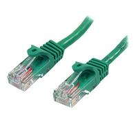 StarTech Cable de Red Cat5e Ethernet RJ45 PoE, 0,5m, Verde (45PAT50CMGN) | Cobre 100% para conexiones Gigabit fiables a 1Gbps, Conectores chapados en oro de 50 micras
