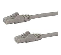 StarTech Cable de Red Cat6 RJ45 Gigabit PoE 10m - Gris (N6PATC10MGR) | Latiguillo de conexion macho a macho, Cobre puro Multi Gigabit 1/2, 5/5 Gbps, Compatible con Cat5e