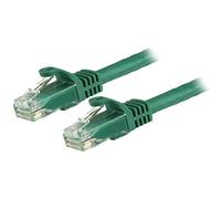 StarTech Cable de Red Cat6 RJ45 Gigabit PoE 15m - Verde (N6PATC15MGN) | Latiguillo de conexion macho a macho, Cobre puro Multi Gigabit 1/2, 5/5 Gbps, Compatible con Cat5e