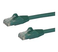 StarTech Cable de Red Cat6 RJ45 Gigabit PoE 1m - Verde (N6PATC1MGN) | Latiguillo de conexion macho a macho, Cobre puro Multi Gigabit 1/2, 5/5 Gbps, Compatible con Cat5e