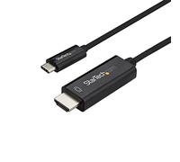 StarTech Cable de Vídeo USB-C a HDMI 2.0 2m, 4K 60Hz, HDCP 2.2/1.4, Negro | Resoluciones UHD hasta 3840x2160, Cable de pantalla integrado, Configuración plug and play sin drivers