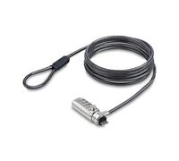 StarTech Cable Delgado de 1,5m, Combinación de 4 Dígitos, Ranura Nano | Cable de Acero al Carbono de 4mm, Resistente a Cortes, Soporta hasta 61kg, Para Portátiles 2 en 1