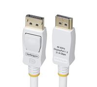 StarTech Cable DisplayPort 1.2 de 3m, 4K 60Hz, 21,6Gbps, VESA, Blanco | Chapado en Niquel, Blindaje de Mylar-Aluminio, Cubierta de TPE sin Halogenos, RoHS, para Docking Station y GPU 4K UHD