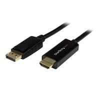 StarTech Cable DisplayPort a HDMI de 2m, Pasivo, 4K 30Hz (DP2HDMM2MB) | Conversor DP 1.2 a HDMI 1.4, UHD 4K 30Hz, 1080p, Audio 7.1ch, HDCP 1.4 y DPCP