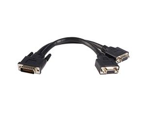 StarTech Cable Divisor DMS-59 a 2x VGA 0,2m Negro (DMSVGAVGA1) | Splitter de tarjeta grafica, Salida a dos monitores VGA, Cable en Y